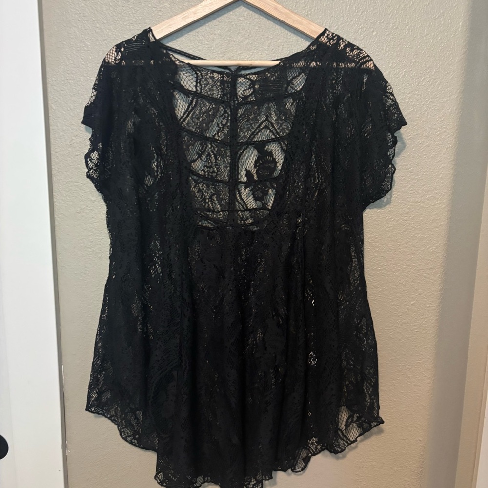 Black Lace Blouse